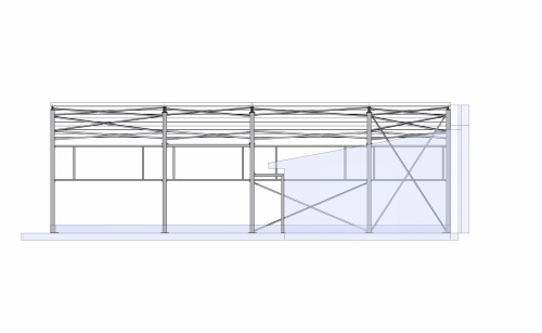 Oceľové haly, skladové priestory