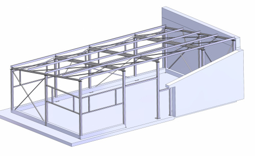 Oceľové haly, skladové priestory