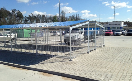 Prístrešky pre autá, bicykle, kontajnery